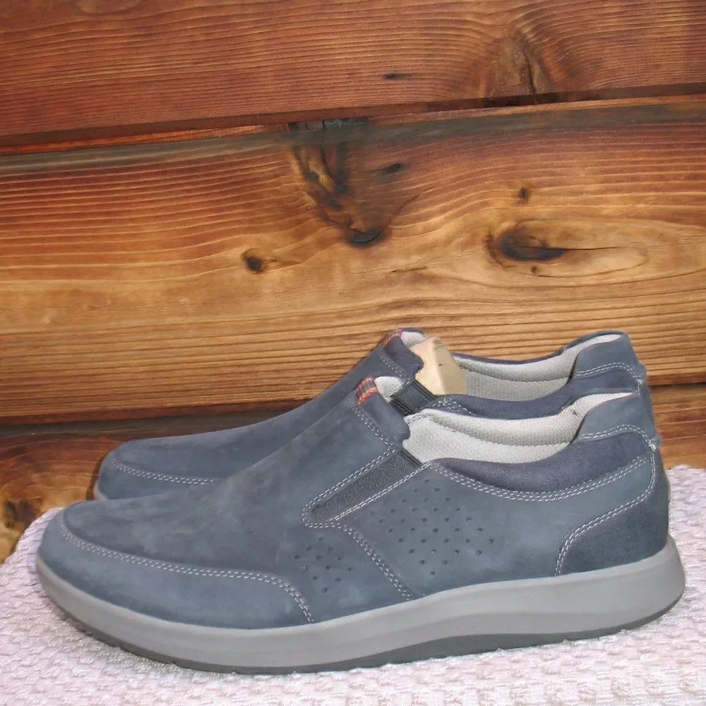 NWOB Clarks Collection Blue Slip On Sneaker Loafers